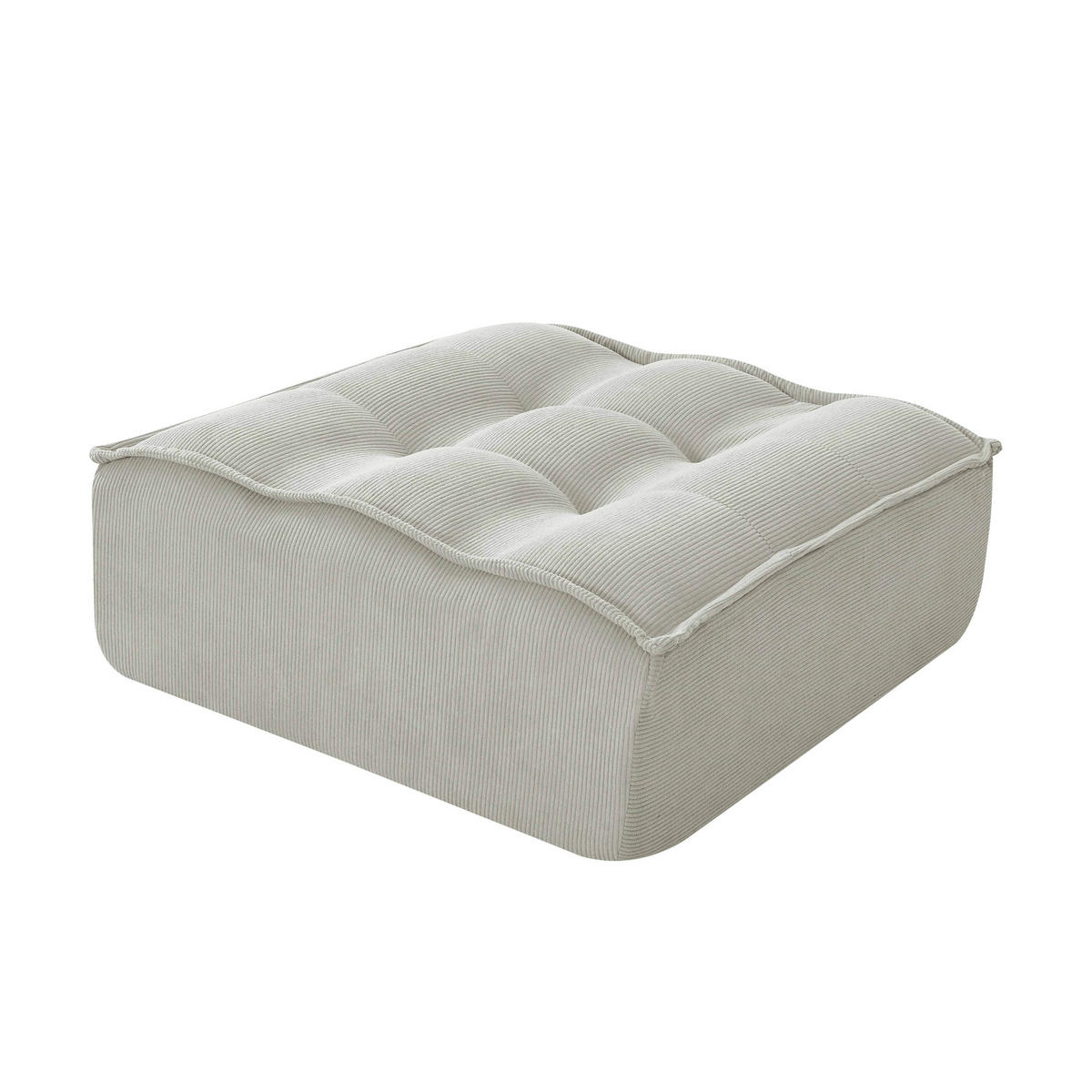 GARTENSOFA mit 3 Sitzplätzen, Ecru - Weiß, Textil (260/70/165cm) - Oviala