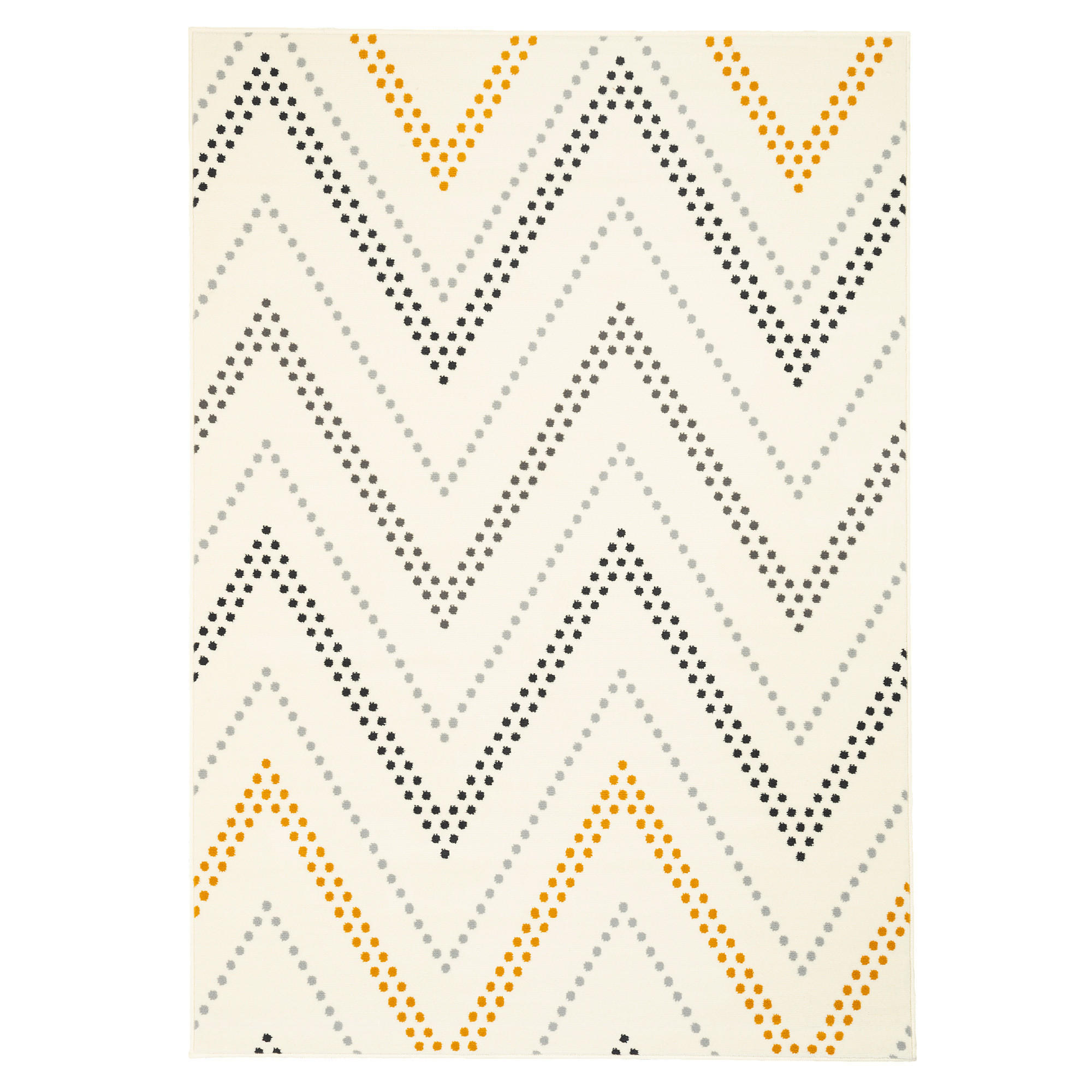 TEPPICH MODERN TRENDLINE ZICK ZACK - Creme, Textil (80/150cm) - Pergamon