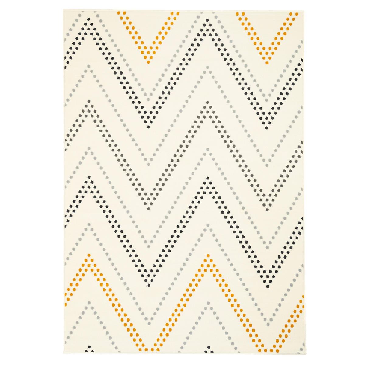 TEPPICH MODERN TRENDLINE ZICK ZACK - Creme, Textil (80/150cm) - Pergamon