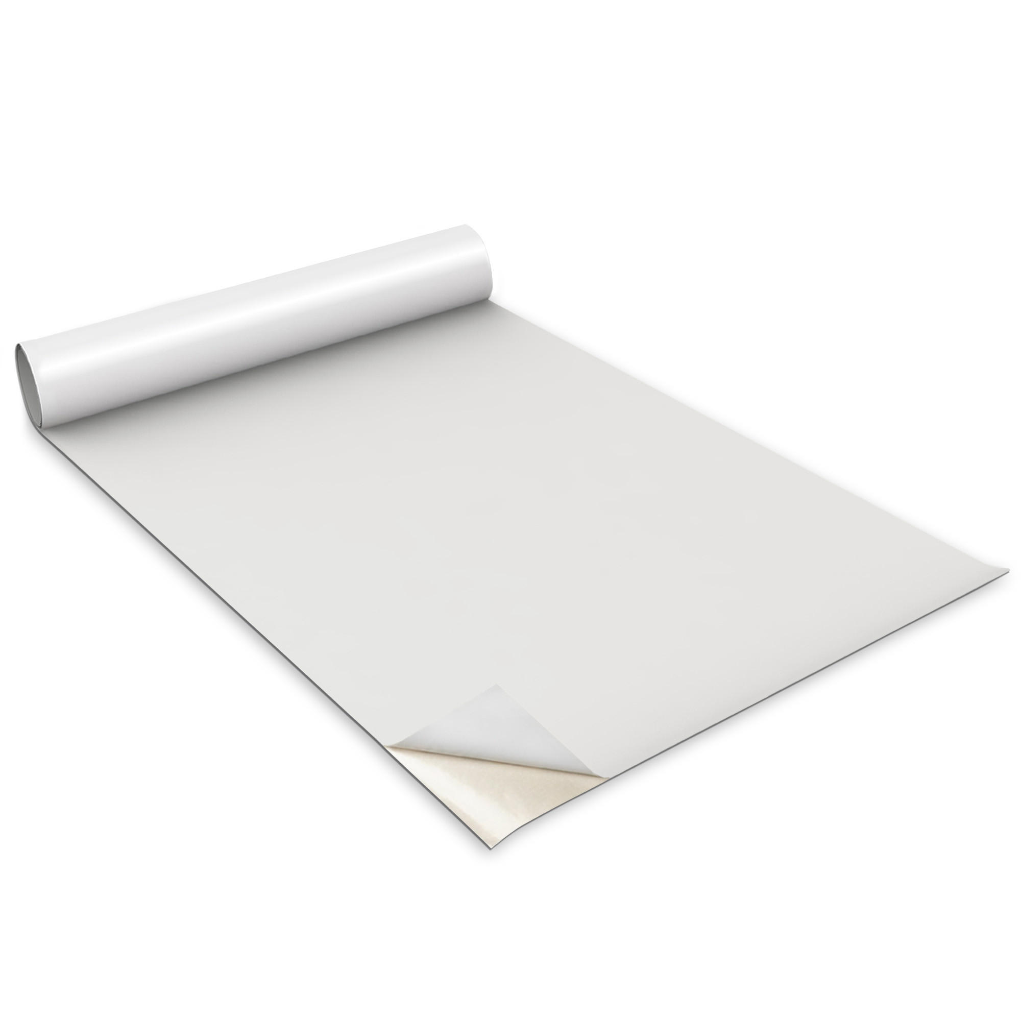 MÖBLAUFKLEBER 100x50 cm hellgrau - Hellgrau, Kunststoff (100/50/0.1cm) - Wallfluent