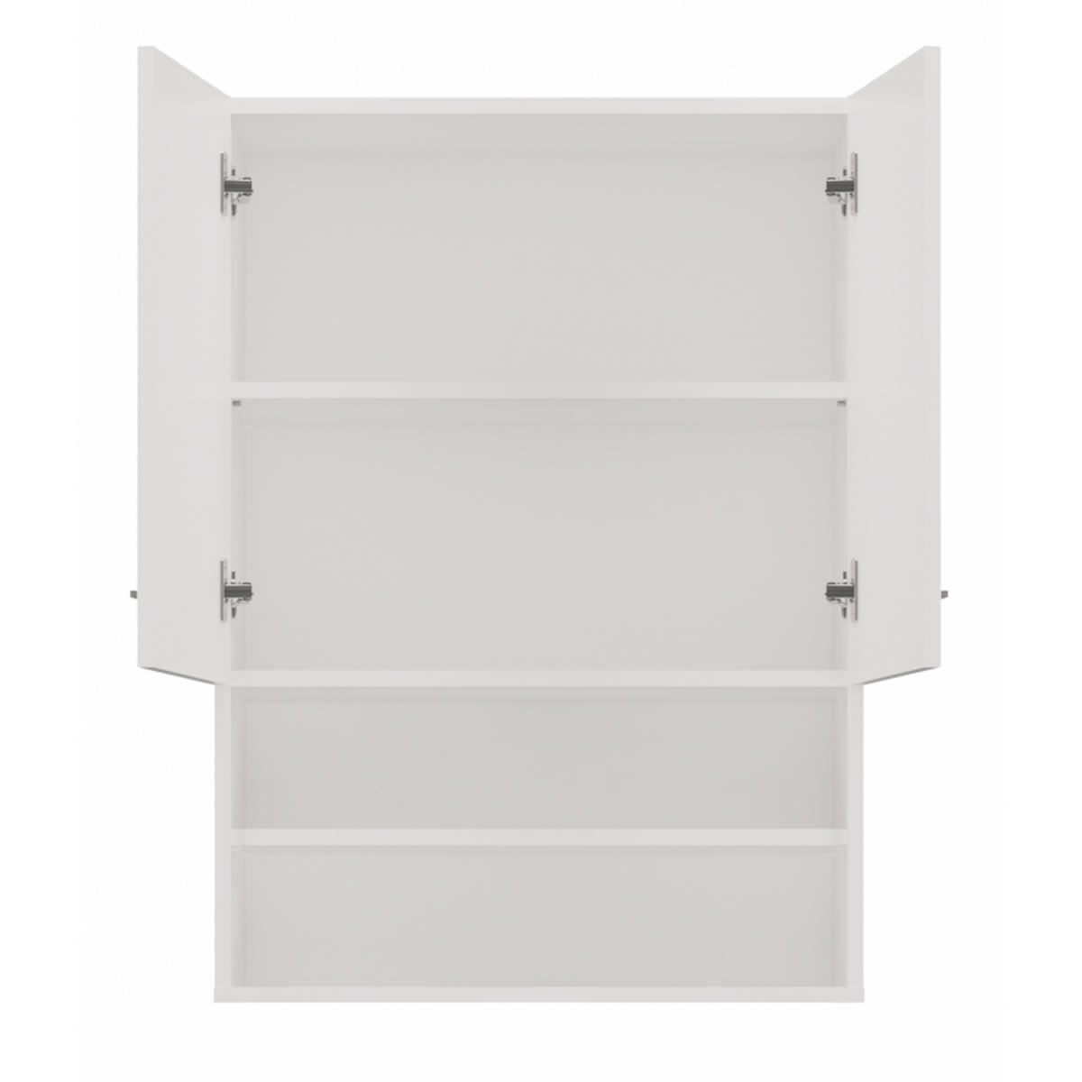 BADEZIMMERSCHRANK Hochglanz Weiß 64/90/30 - Weiß, Holzwerkstoff (64/90/30cm) - RAUMHIRSCH FURNITURE