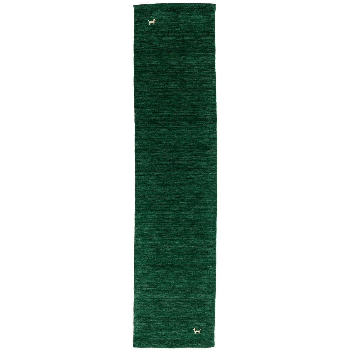 NATUR TEPPICH LÄUFER INDO NEPAL GABBEH SHIVA - Dunkelgrün, Textil (70/140cm) - Pergamon