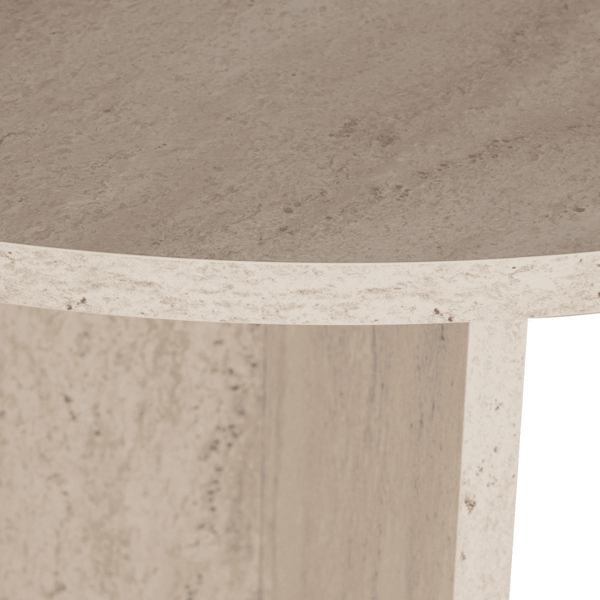 ESSTISCH mit abgerundeten Kanten sable 180/75/89,5 cm - Beige, Holzwerkstoff (180/89.5/75cm) - Calicosy