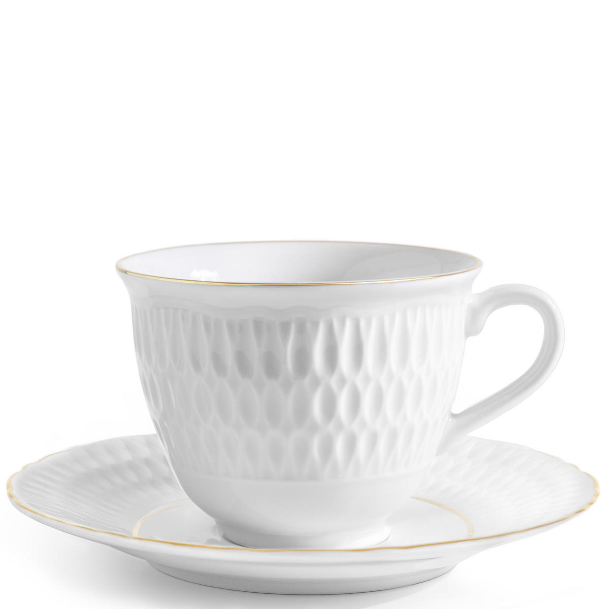TASSEN-SET CMIELOW SOFIA 6-tlg aus Porzellan - Weiß, Keramik (0.25L) - KONSIMO®