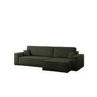 ECKSOFA Mit Schlaffunktion Und Bettkasten, Eckcouch Best XL Stoff Verita Dunkelgrün Rechts - Dunkelgrün, Holz (274/145cm) - Kaiser Möbel
