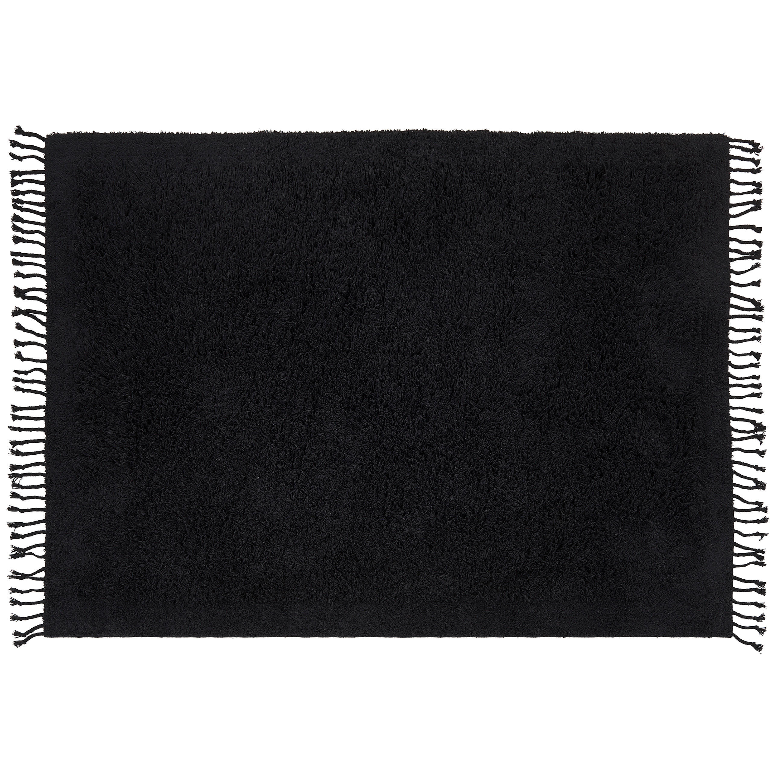 SHAGGY-TEPPICH Bitlis 200/140 cm - Schwarz, Textil (140/200cm) - Beliani