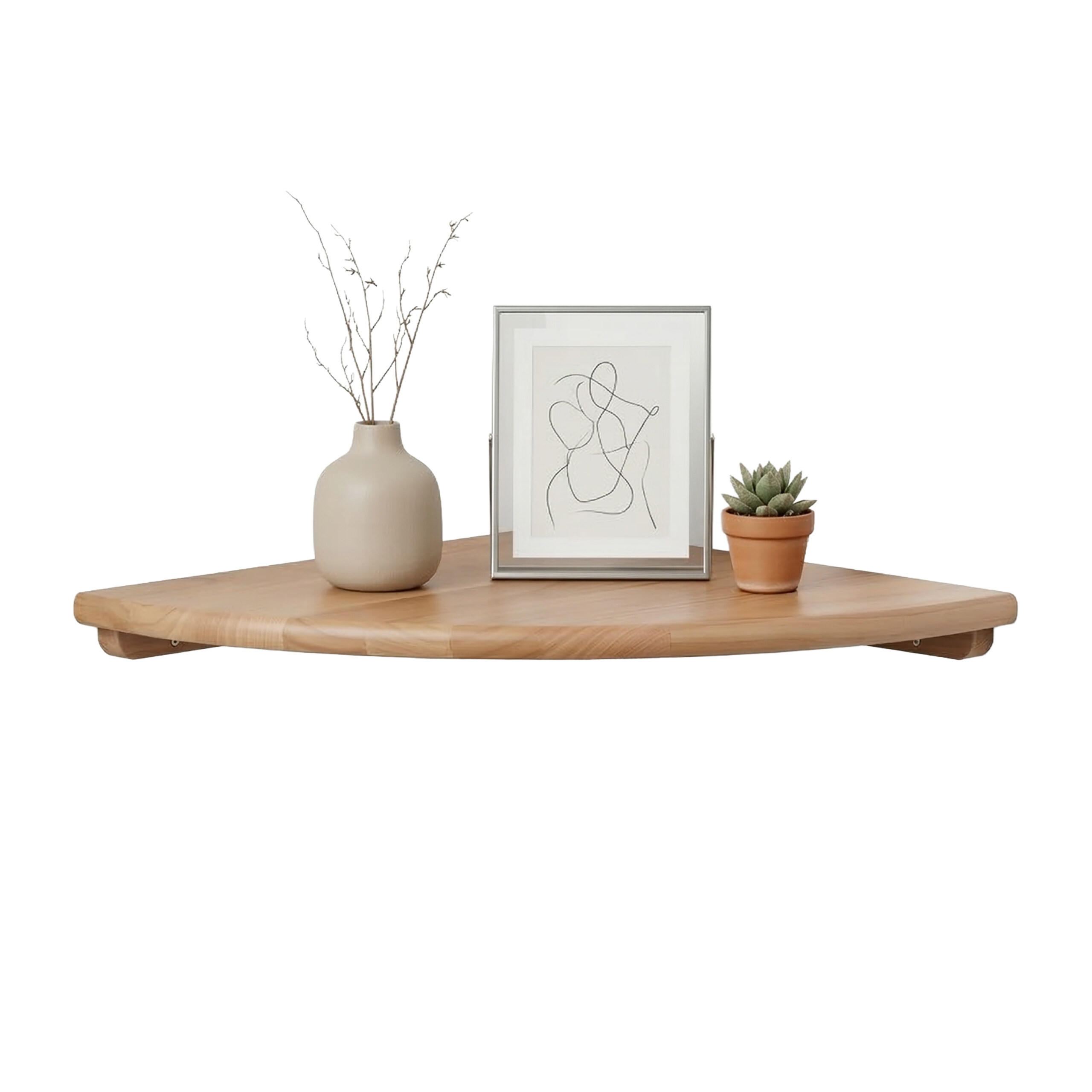 RAFT Natural de perete de colt lemn de nuc 25 cm