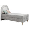 BOXBETT NEST 90/180 Hellgrau Velvet hydrophob - H3 - Hellgrau, Holz/Textil (90/180cm) - MKS