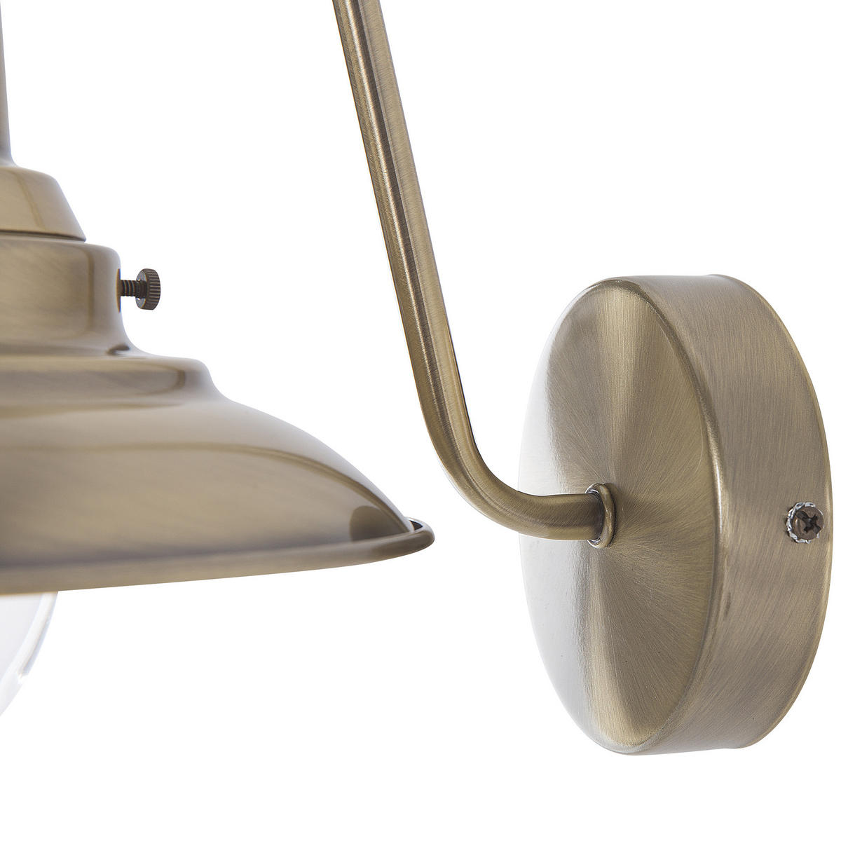 WANDLEUCHTE Luza 20/20/21 cm - Messingfarben, Metall (20/21/20cm) - Beliani