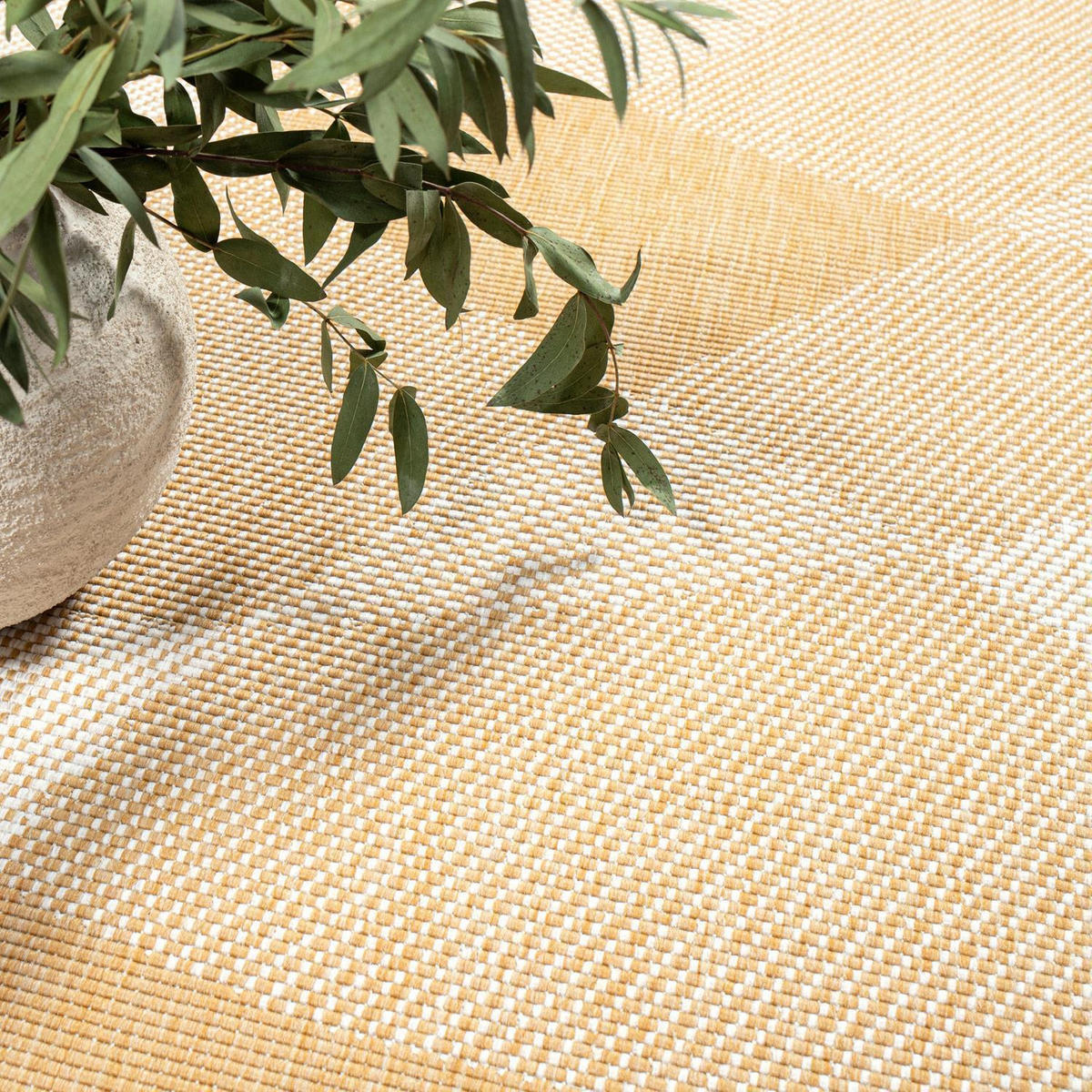 OUTDOOR-TEPPICH DuoRug 5835 Ockergelb 200x290 cm - Gelb, Textil (200/290cm) - carpet city