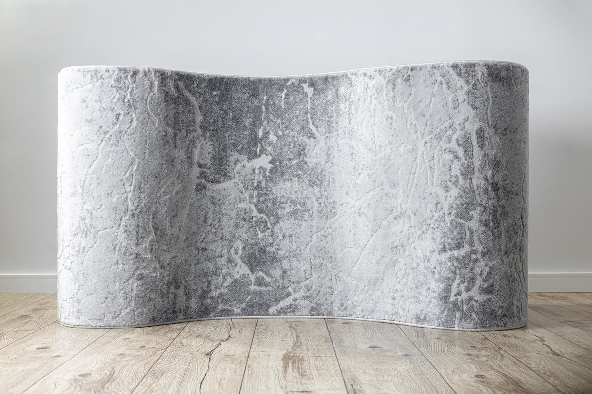 LÄUFER Strukturell MEFE 70/390 cm - Grau, Textil (70/390cm) - rugsX