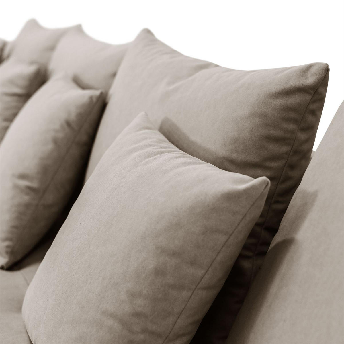 ECKSOFA APOLLO L mit Schlaffunktion und Bettkasten – linke Seite - Beige, Textil (246/188cm) - Lookway