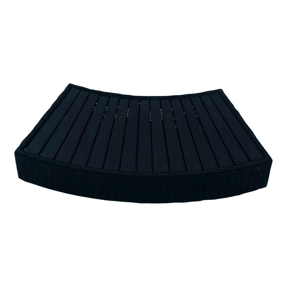 WHIRLPOOL TREPPE RUND Stufe rund - Braun, Naturmaterialien (112/20/50cm) - Canadian Spa Company