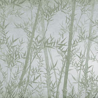 FOTOTAPETE Bambusblätter 371 x 280 cm - Grün, Papier (371/280cm) - Sanders & Sanders