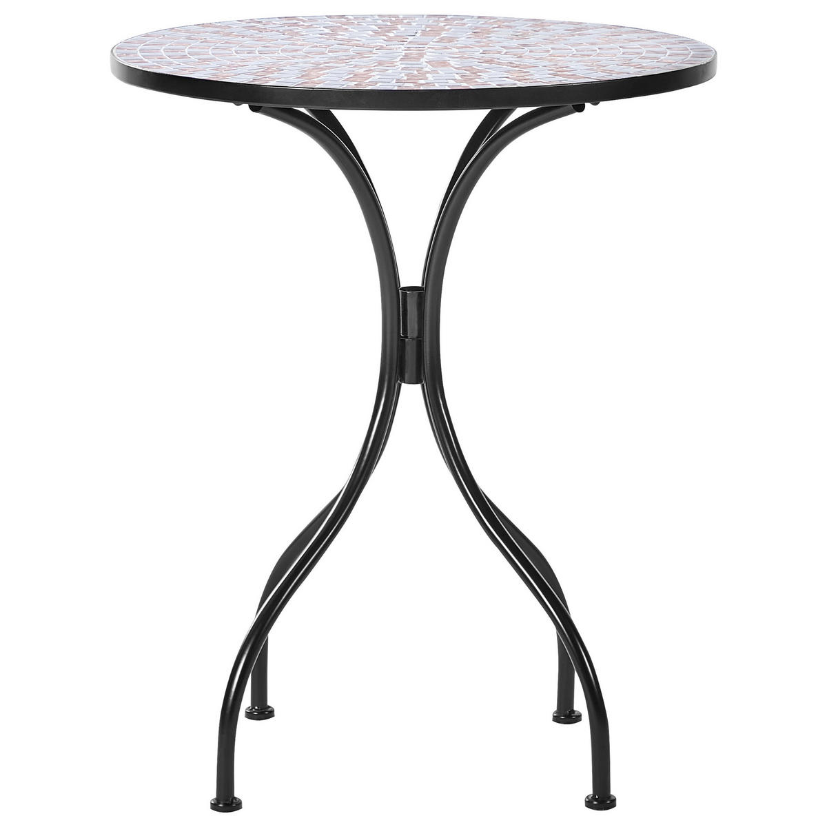 GARTENTISCH Schwarz Carpino - Goldfarben/Schwarz, Metall (60/60/74cm) - Beliani
