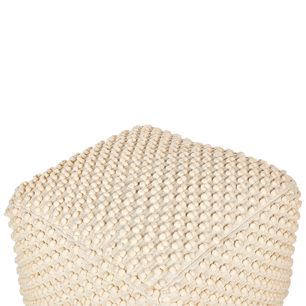 POUF Hellbeige Kingri - Beige, Naturmaterialen (50/35/50cm) - Beliani