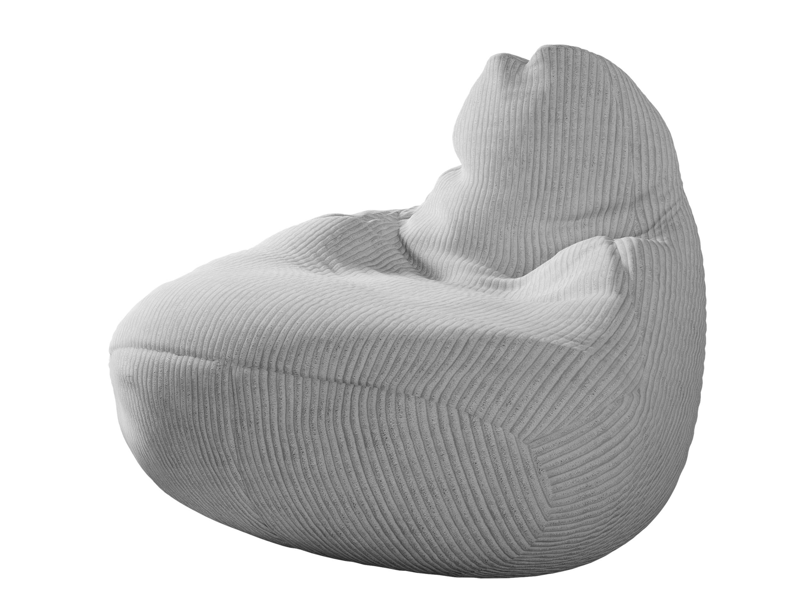 SITZSACK Maxi 300 L Cord - Grau, Textil (85/120/85cm) - MIRJAN24