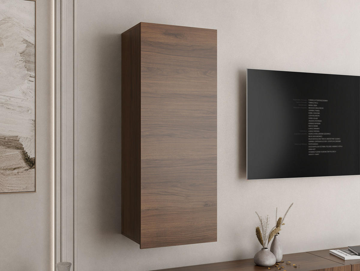 HÄNGESCHRANK Calabrini 11 - Nussbaumfarben, Holzwerkstoff (45/117/32cm) - MIRJAN24