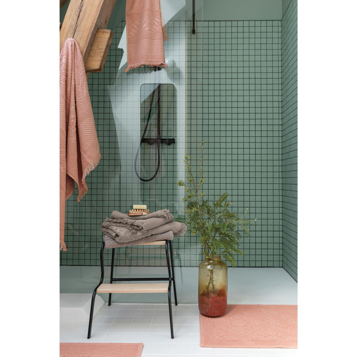 GÄSTETUCH Zoé chamois 30 x 50 cm - Ecru, Textil (30/50cm) - Vivaraise