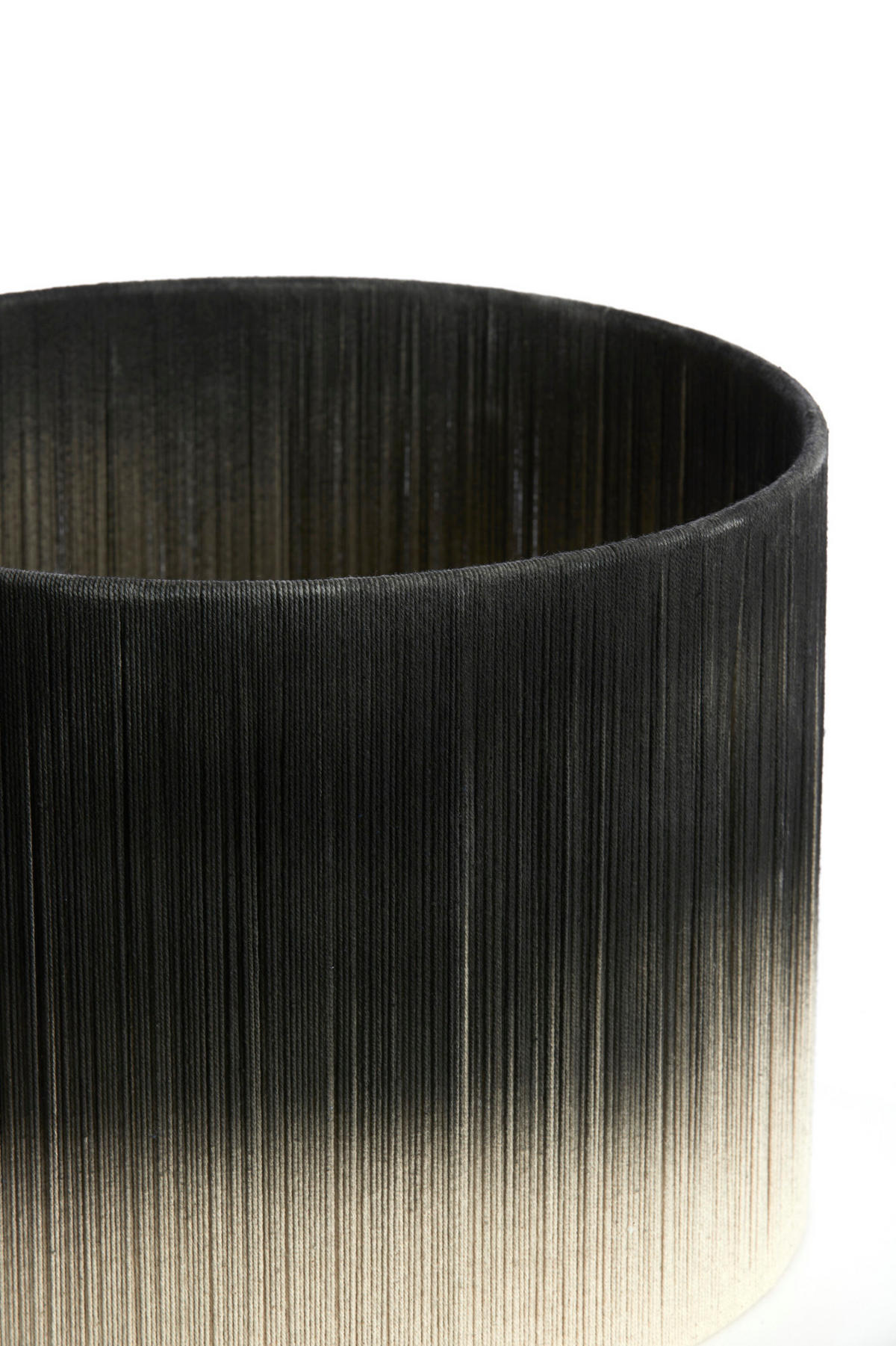 LAMPENSCHIRM Tossa Schwarz Ø40/30 cm - Schwarz, Textil (40/40/30cm) - Light & Living