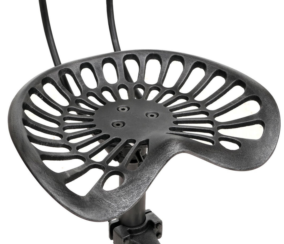 BARHOCKER Schwarz, Silber - Silberfarben/Schwarz, Metall (44/89/36cm) - MCW