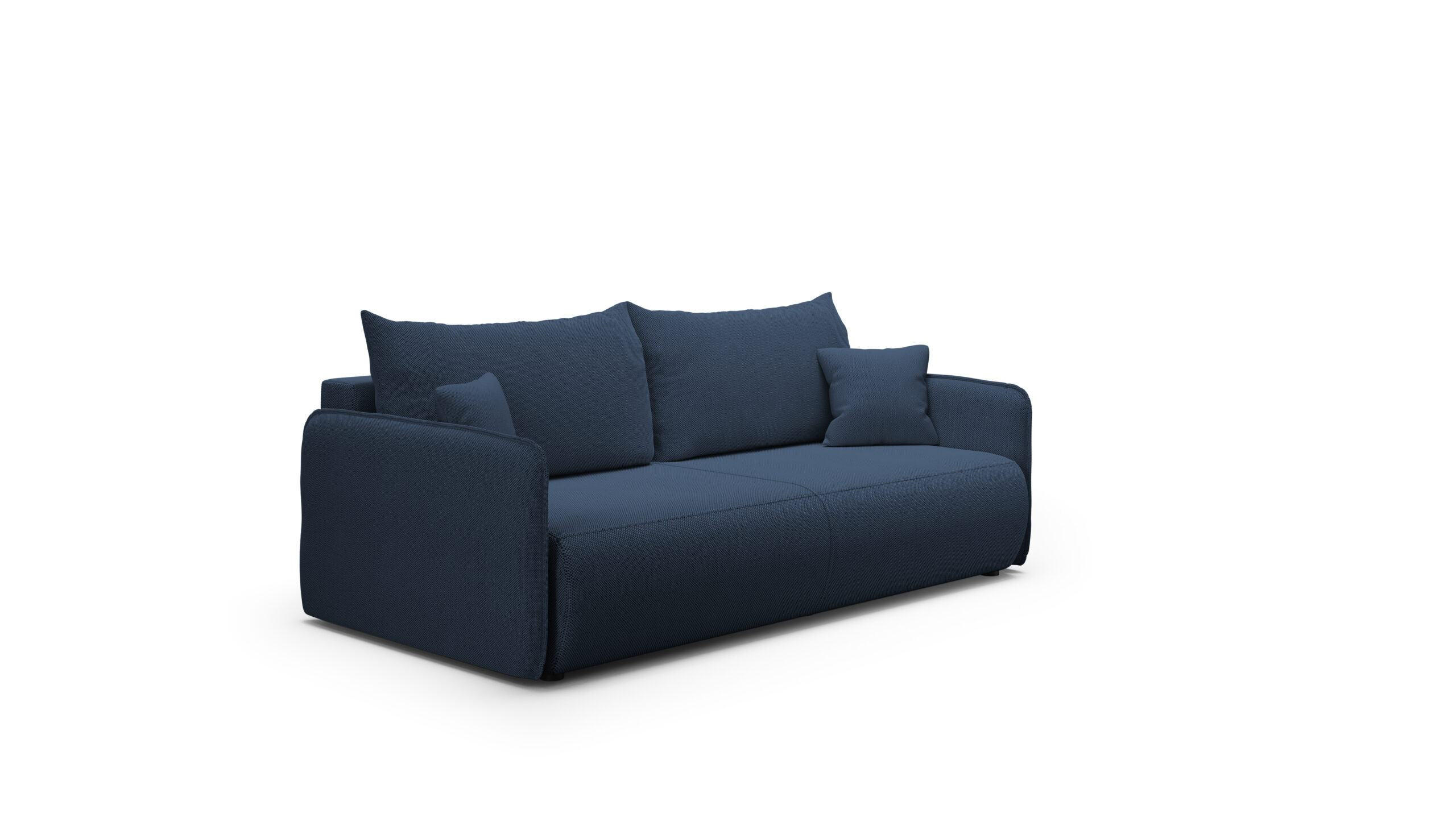 SCHLAFSOFA 4-Sitzer Blau - Blau, Textil (216/86/105cm) - Furnisell