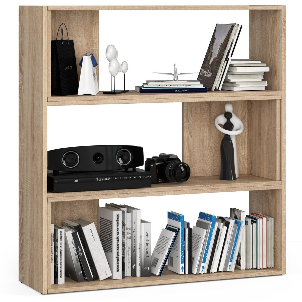 STANDREGAL Eiche Sonoma 109,3/173,6/30 - Sonoma Eiche, Holzwerkstoff (173.6/109.3/30cm) - RAUMHIRSCH FURNITURE