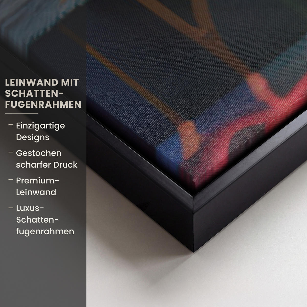 LEINWAND Bilder mit Rahmen - Treppe - Graffiti - Farben - Kunst - 100x150 - Multicolor, Textil (100/150cm) - MuchoWow