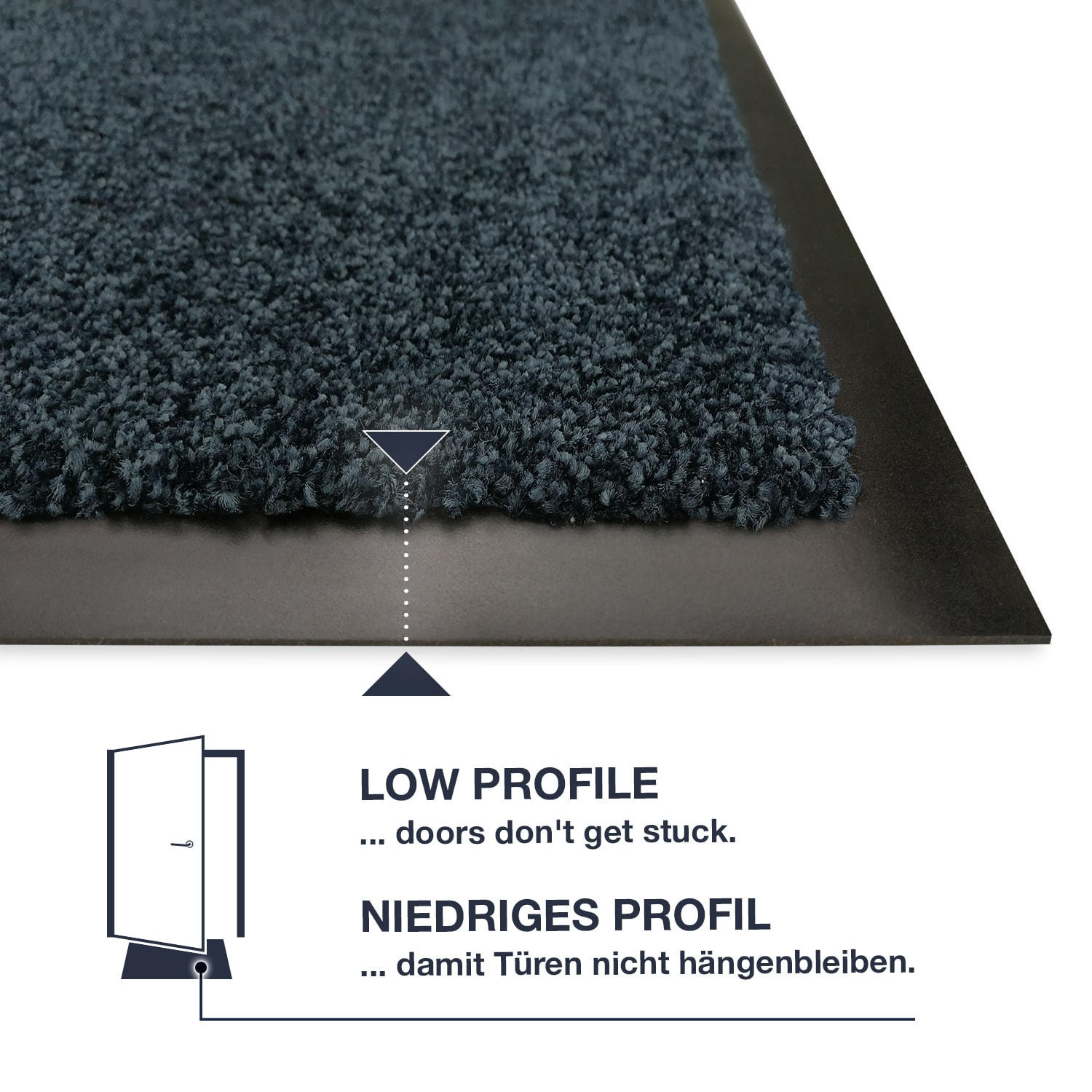 FUSSMATTEN FÜR INNEN & AUßEN TÜRMATTE - Anthrazit, Textil (40/60cm) - WohnDirect