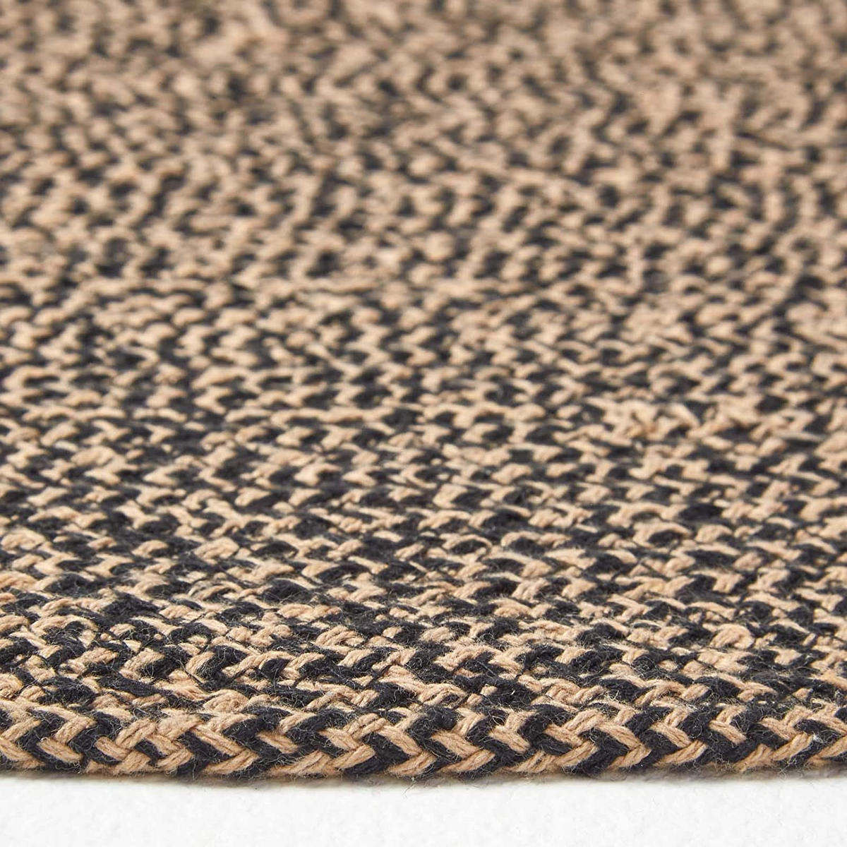 TEPPICH Melange geflochten rund 200 cm - Braun, Textil (200/200cm) - Homescapes