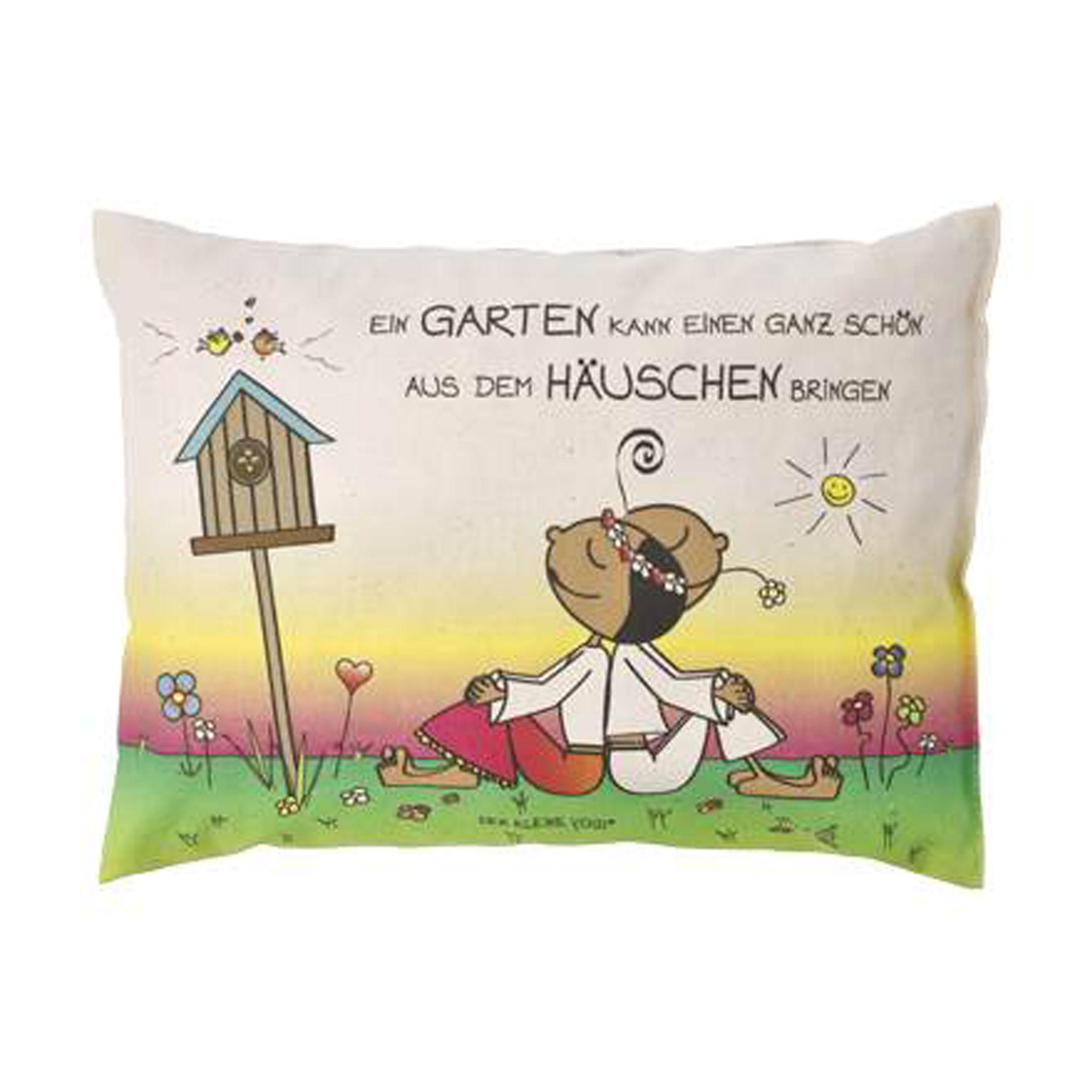 KRÄUTERKISSEN Der kleine Yogi - Ein Garten kann einen..., Zirben Kissen - Multicolor, Textil (18/25cm) - Goebel