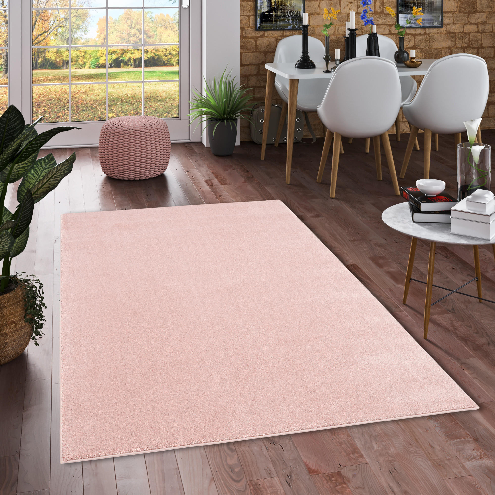 LUXUS SOFT-VELOURS TEPPICH VERONA - Rosa, Textil (80/150cm) - Pergamon