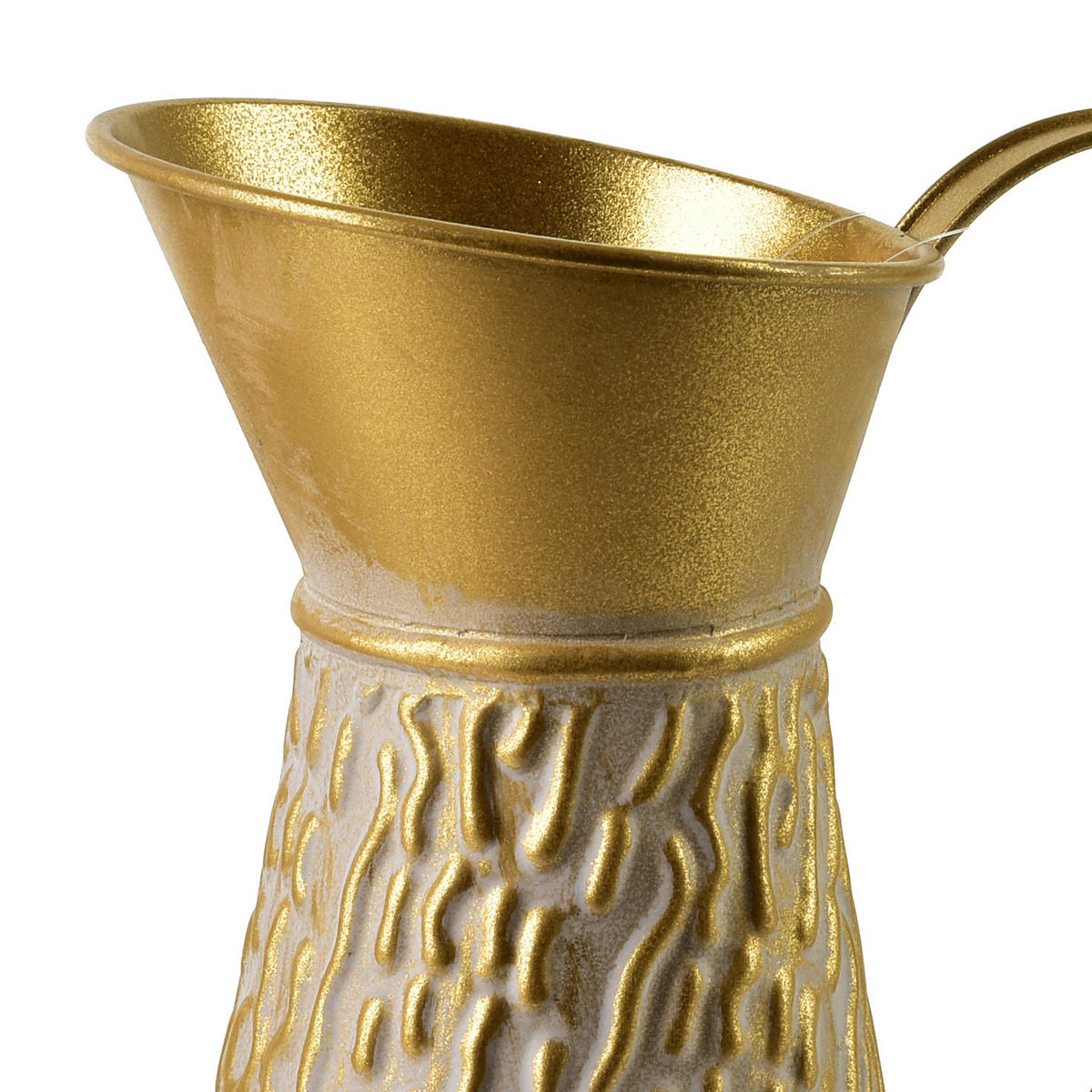 VASE Vintage Glow Gold 13,5x22,5x26,5 cm Metall - Goldfarben, Metall (26.5cm) - Mondex