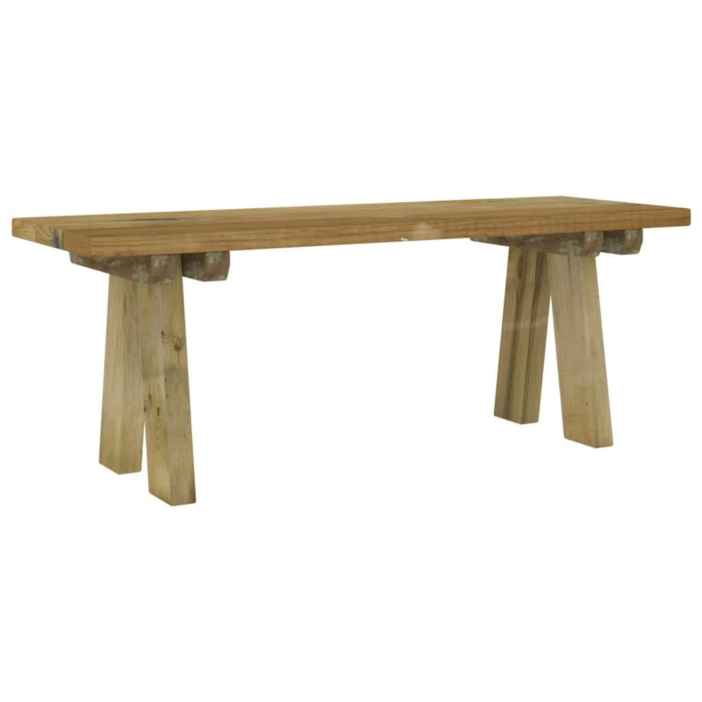 GARTENBANK 110 cm Massivholz Kiefer Imprägniert - Braun, Holz (110/45/38cm) - furnicato