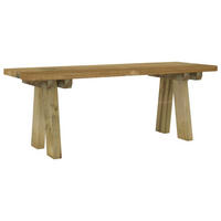 GARTENBANK 110 cm Massivholz Kiefer Imprägniert - Braun, Holz (110/45/38cm) - furnicato