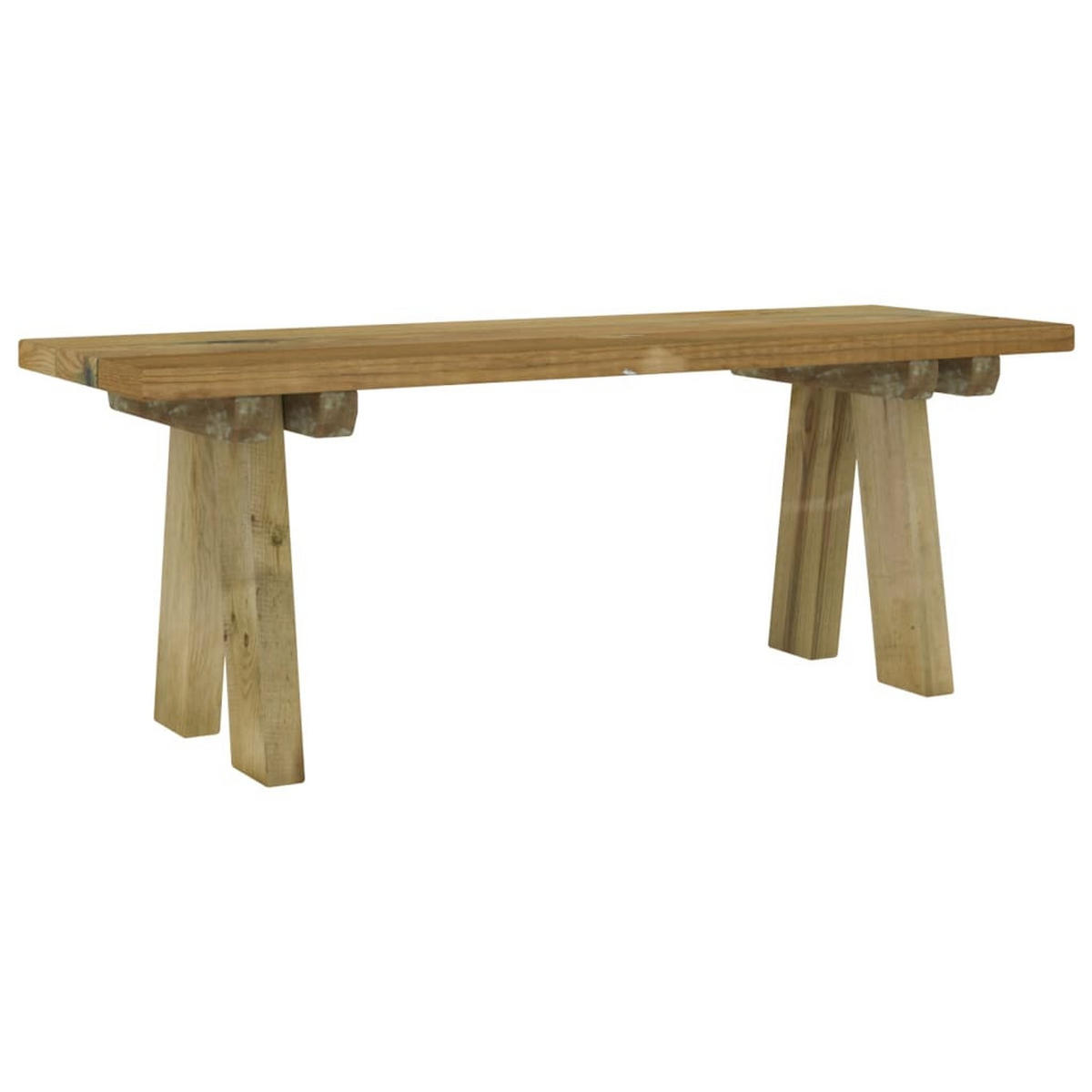 GARTENBANK 110 cm Massivholz Kiefer Imprägniert - Braun, Holz (110/45/38cm) - furnicato