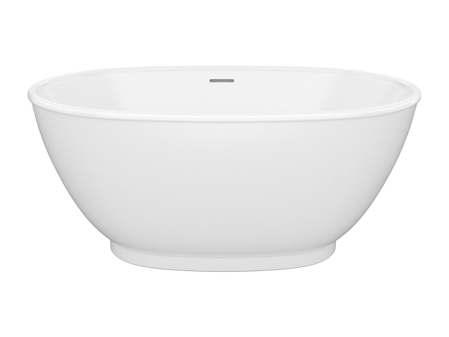 FREISTEHENDE Badewanne - 1 Person - acryl - weiß Mobula - Weiß, Kunststoff (130/57/70cm) - Vente-Unique