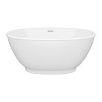 FREISTEHENDE Badewanne - 1 Person - acryl - weiß Mobula - Weiß, Kunststoff (130/57/70cm) - Vente-Unique
