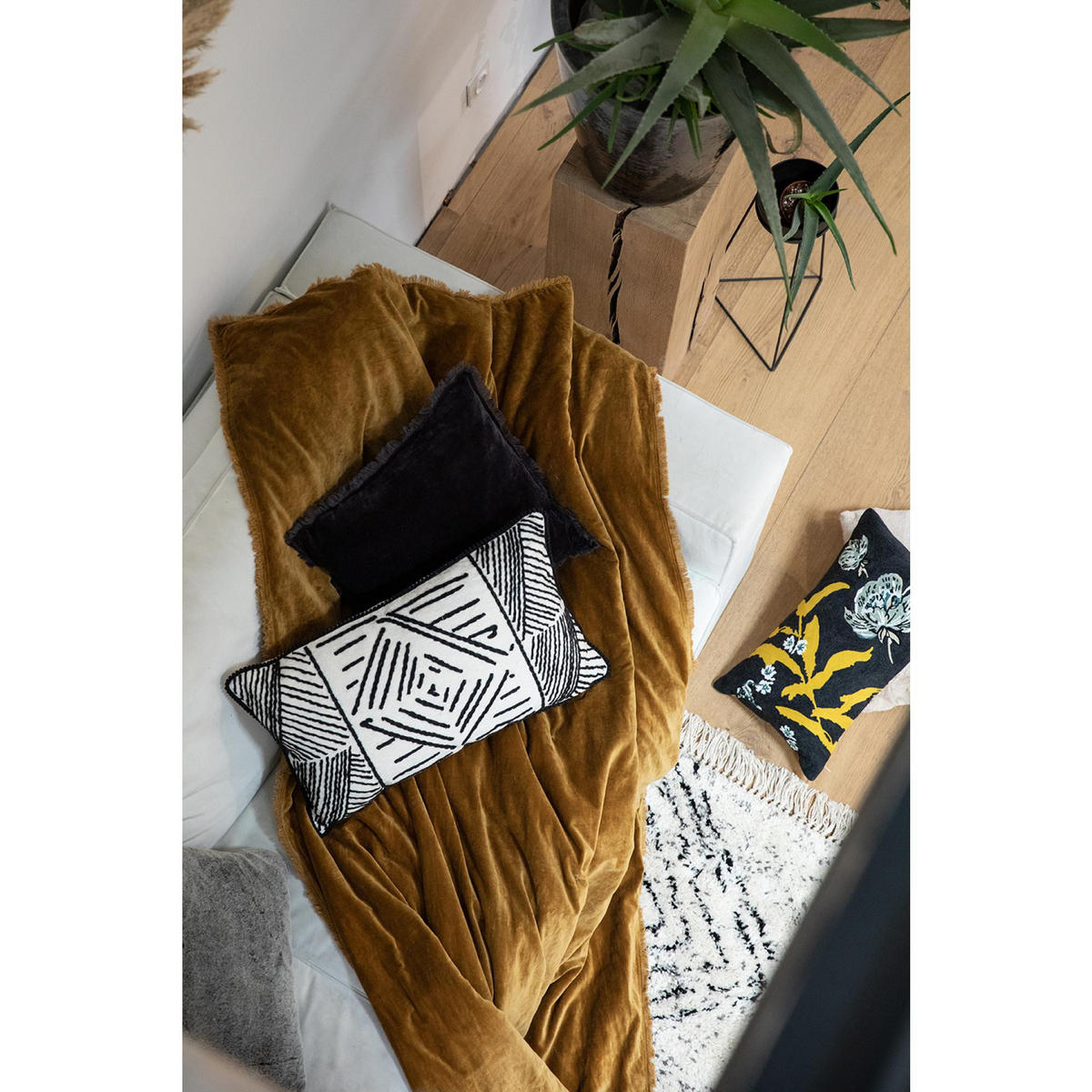 BETTÜBERWURF Fara leinen 240 x 260 cm - Braun, Textil (240/260cm) - Vivaraise