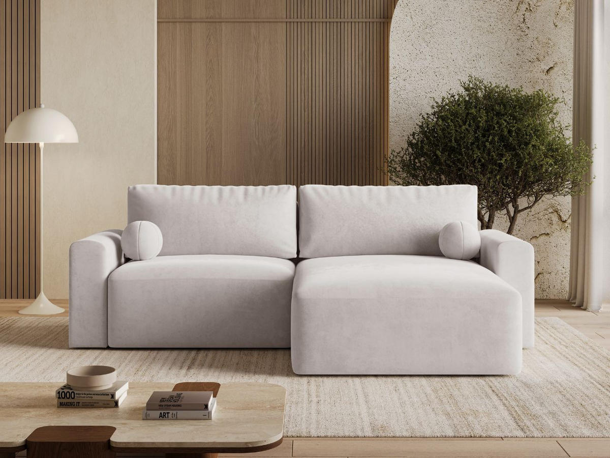 ECKSOFA Aurora Grau - Grau, Holz/Textil (259/145cm) - Graingold