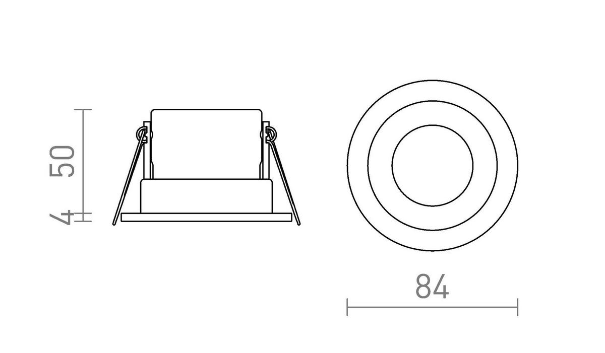EINBAULEUCHTE BELLA LED Weiß 11 W IP65 - Weiß, Metall (84/84/12cm) - Rendl