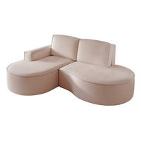 ECKSOFA Arlet In Stoff Riviera - Beige, Holzwerkstoff/Textil (277/156cm) - Fun Möbel