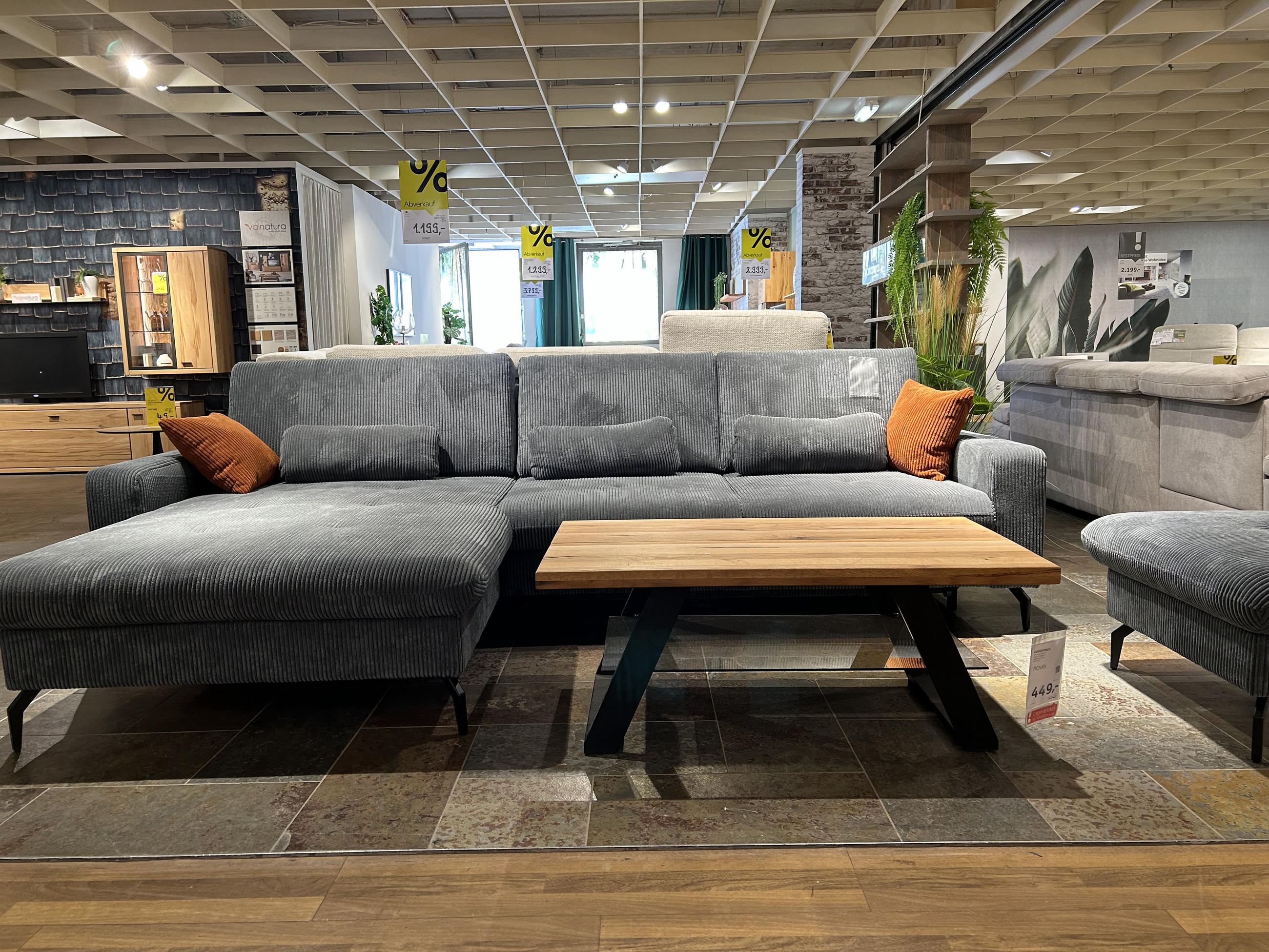 Ecksofa Bacoli inkl. Hocker - Venda