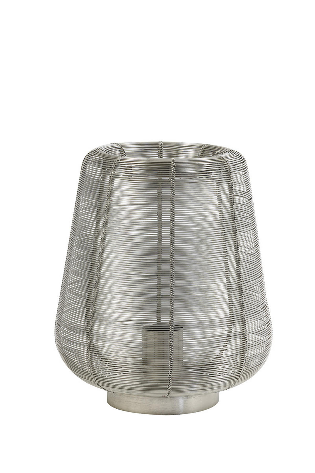 TISCHLAMPE Adeta Silber Ø22/26 cm - Silberfarben, Metall (22/22/26cm) - Light & Living