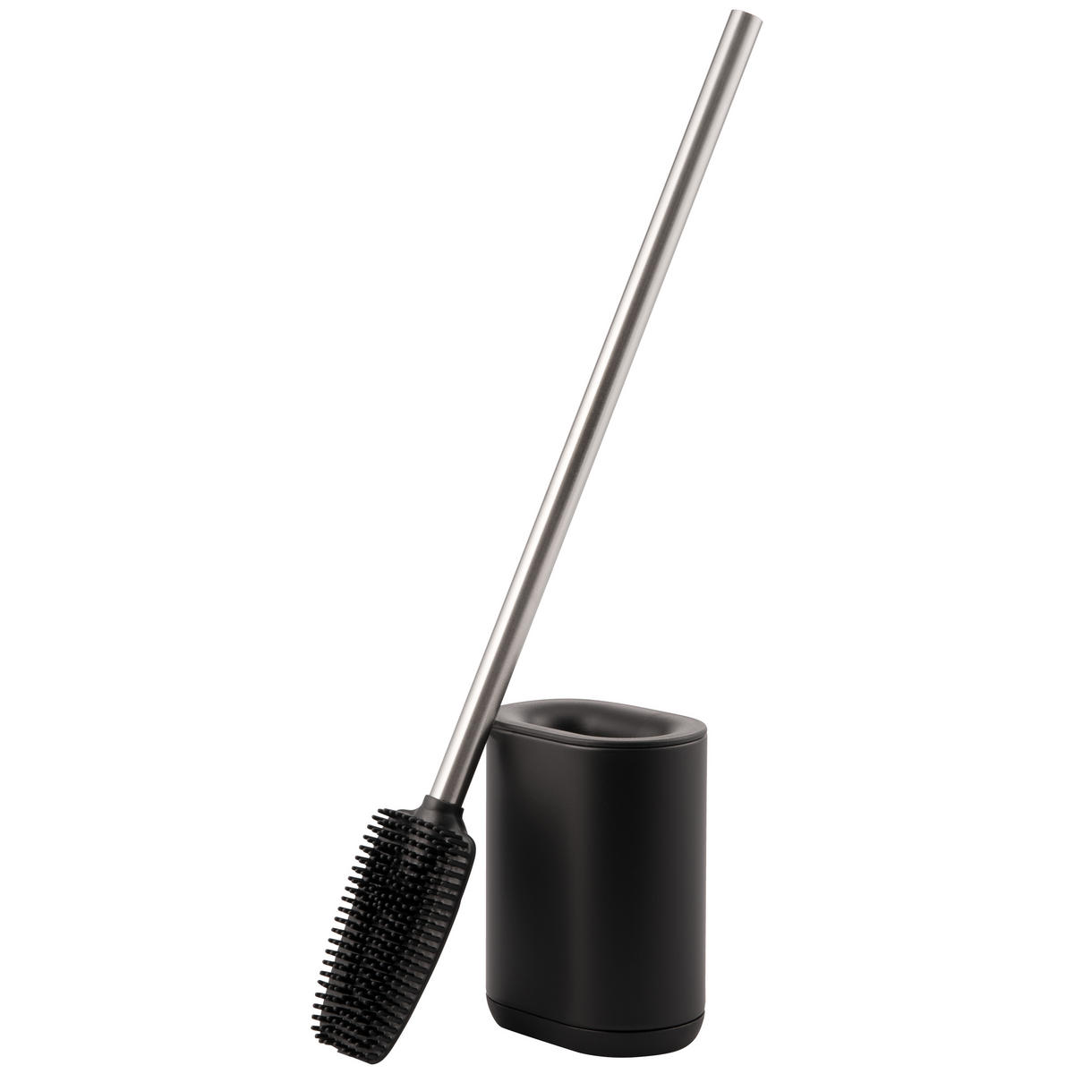 WC-GARNITUR BARBENA, schwarz, Kunststoff Edelstahl - Schwarz, Metall (11/53/4cm) - bremermann