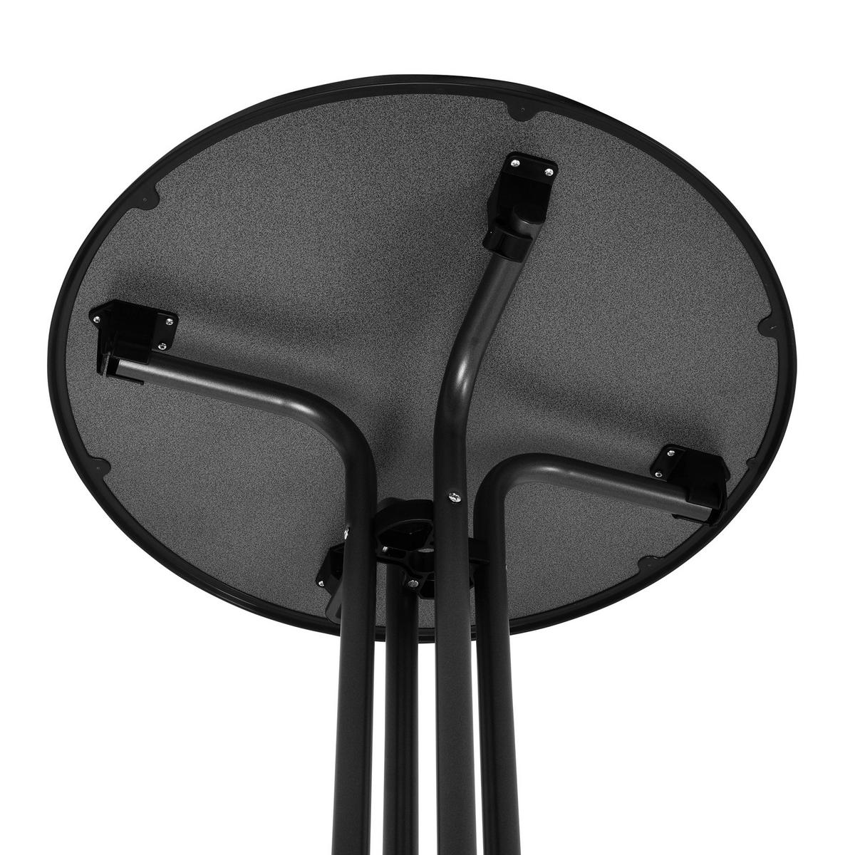 STEHTISCH Bellini - Grau, Metall (60/60/110cm) - Beautissu 