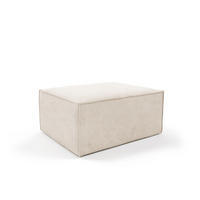 POUF Orto Beige, Hocker - Beige, Holzwerkstoff (100/42/82cm) - Bettso