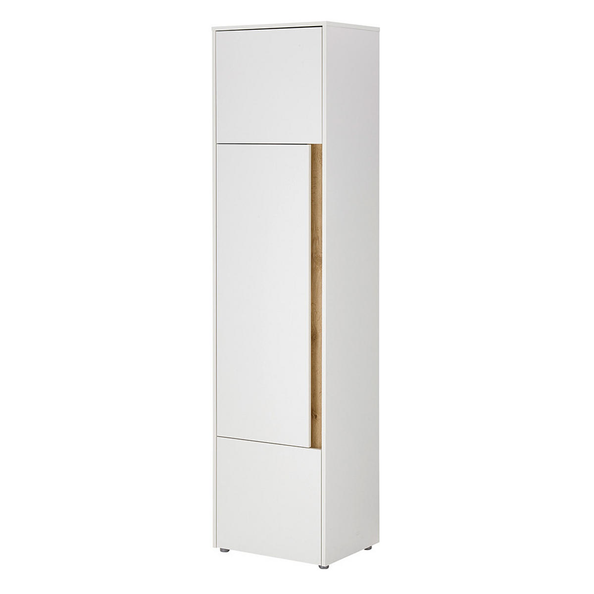 STAURAUMSCHRANK Crisp-61 - Weiß, Holzwerkstoff (50/200/40cm) - Lomado