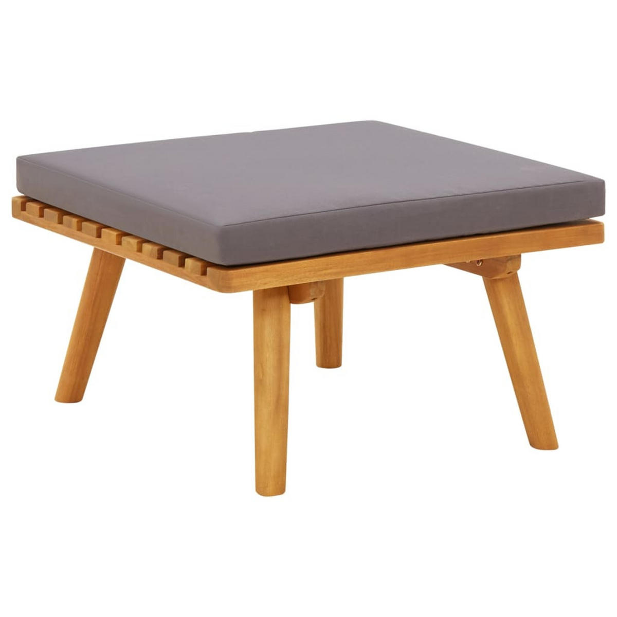 GARTEN-LOUNGE-SET 6-teilig Mit Kissen Massivholz Akazie - Dunkelgrau/Braun, Holz/Textil - vidaXL