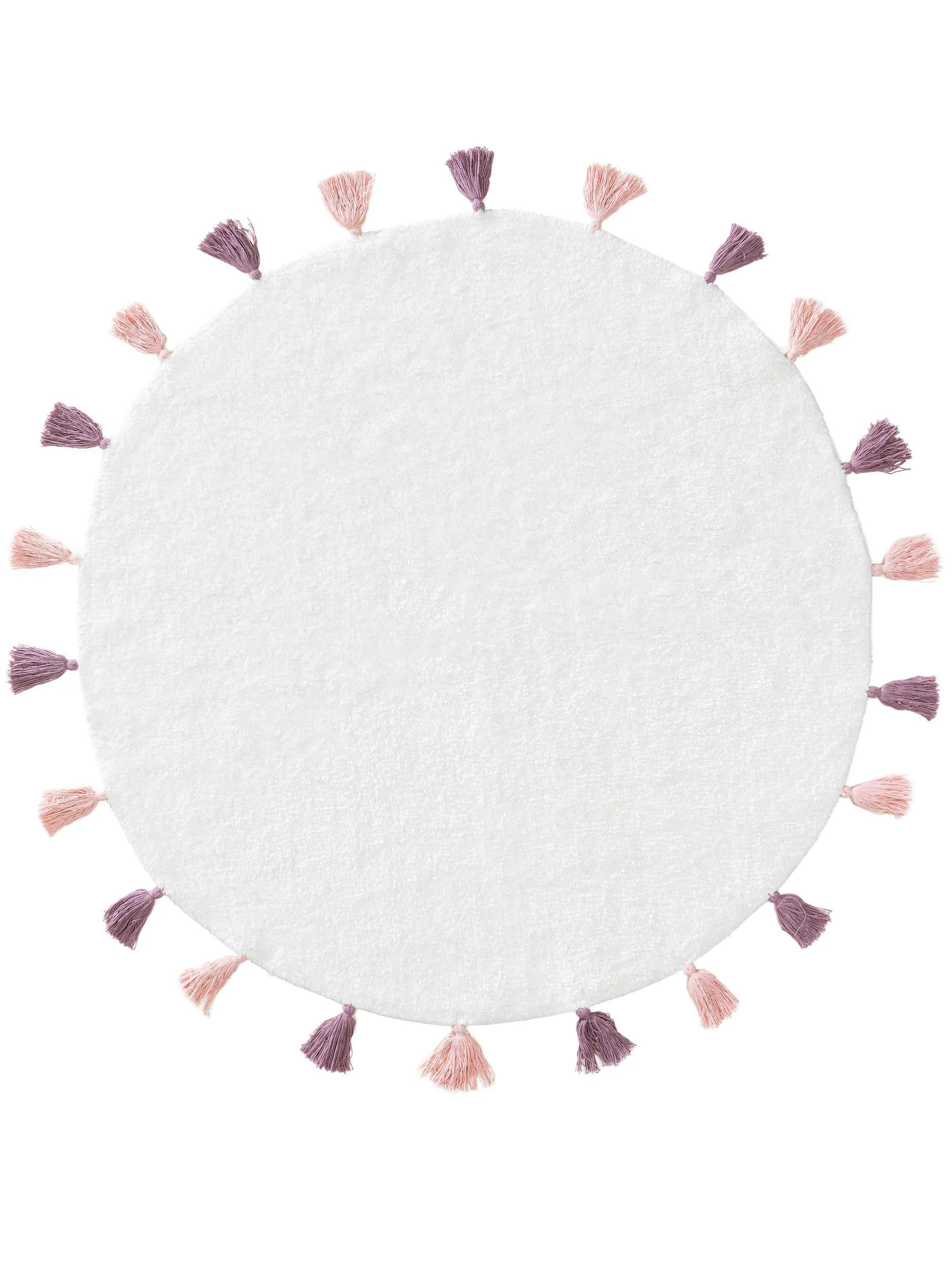 KINDERTEPPICH waschbar Malu Rosa ø 120 cm rund - Rosa, Naturmaterialien/Textil (120/120cm) - Lytte